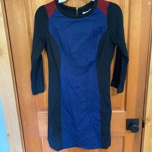 Beautiful color block dress. Size 4. New with tags.